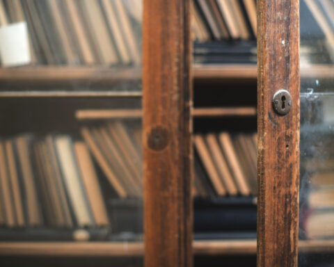 28596628 old books in a vintage library