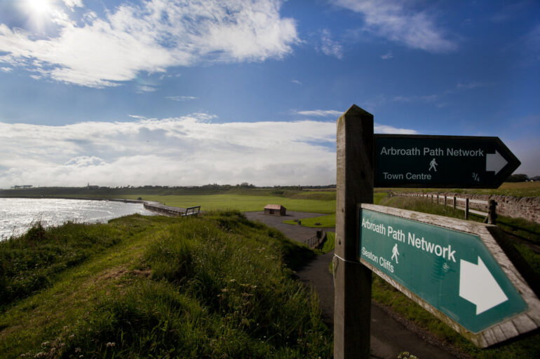 5072846 landscape in arbrouth northern scotland