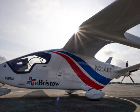 BETA Technologies’ ALIA CTOL (CX300) aircraft, selected for Project SEAN demonstration flights across Scotland’s Highlands and Islands.