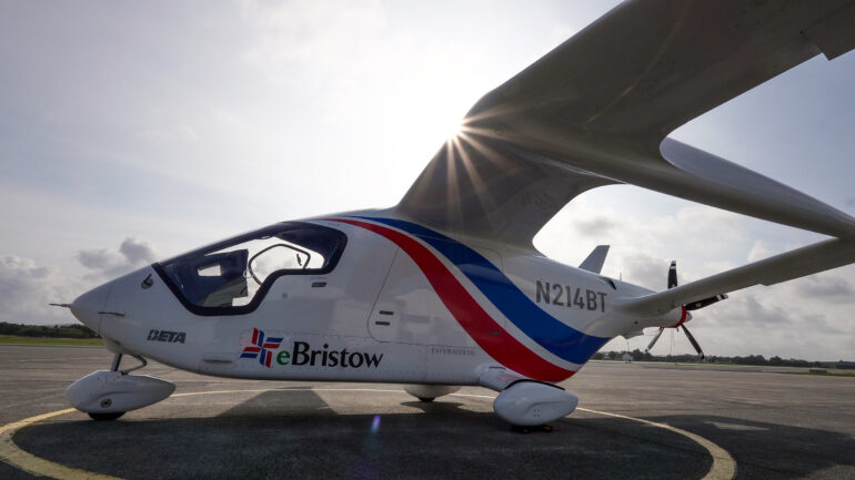 BETA Technologies’ ALIA CTOL (CX300) aircraft, selected for Project SEAN demonstration flights across Scotland’s Highlands and Islands.
