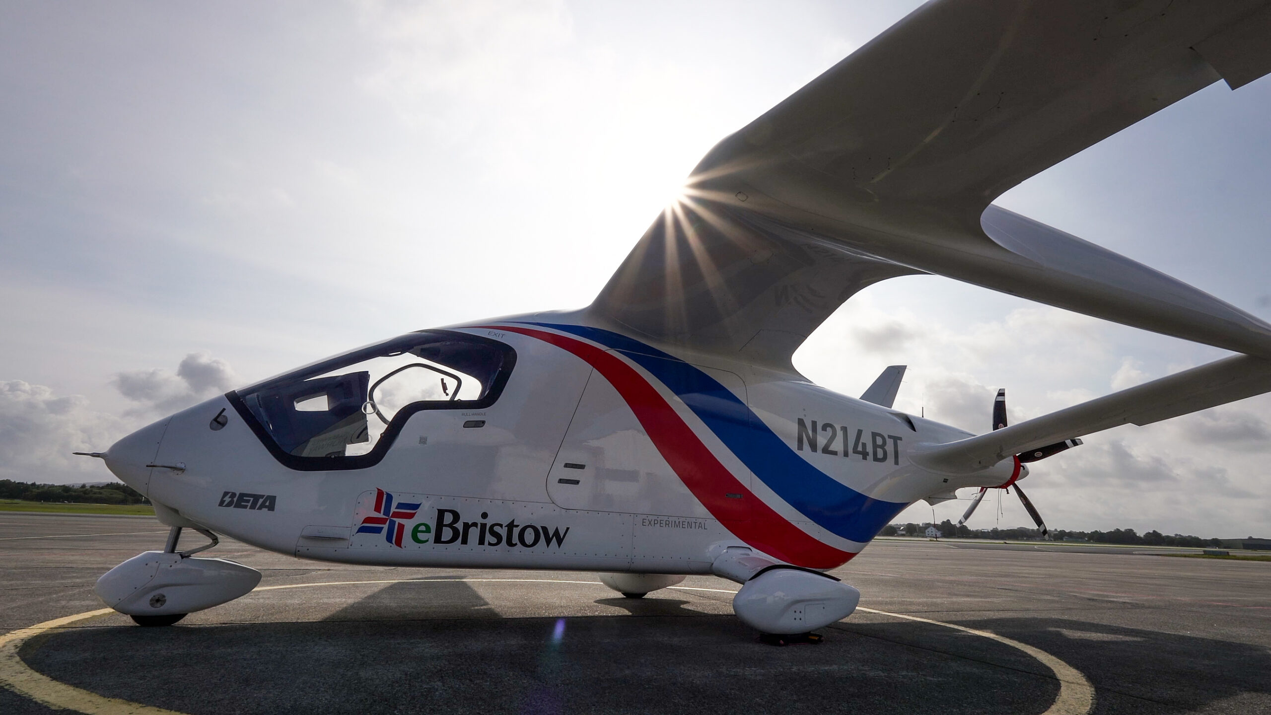 BETA Technologies’ ALIA CTOL (CX300) aircraft, selected for Project SEAN demonstration flights across Scotland’s Highlands and Islands.