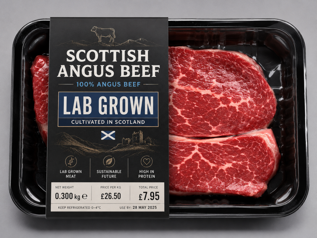 Scottish angus lab grown beef
