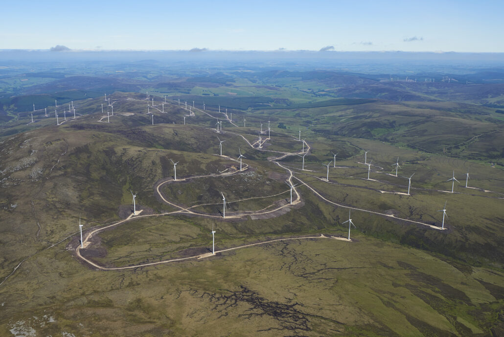 Turbine at Dorenell wind farm, south of Dufftown. Image thanks to EDF