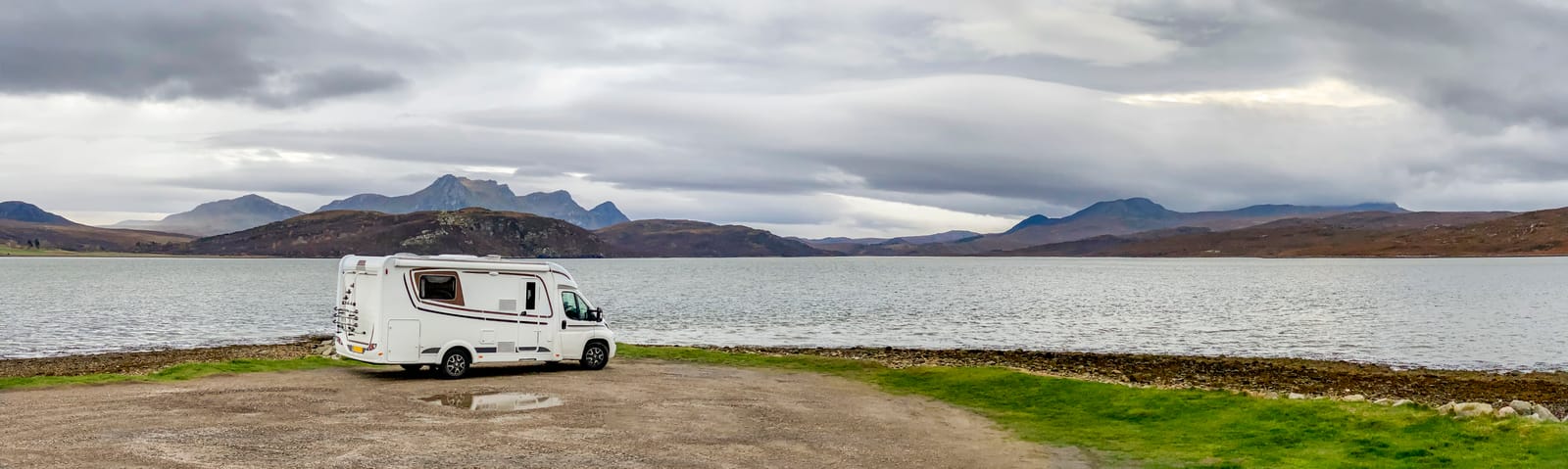 91346482 motorhome at kyle of tongue sutherland scotland