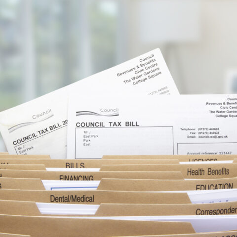 19263712 home filing dividers for council tax household bills