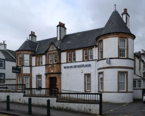 The former Bank of Scotland at Kyle of Lochalsh