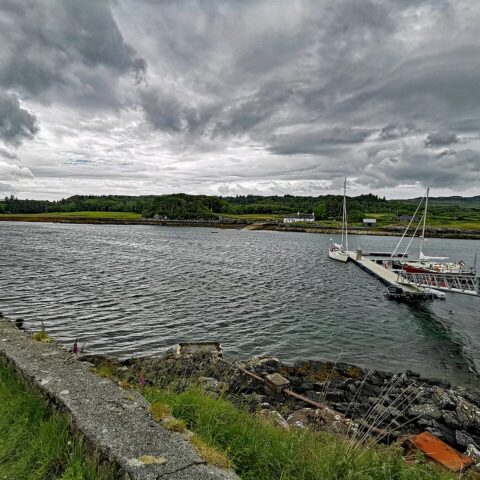 The Ulva ferry crossing between the Isle of Ulva and Mull, used as part of the school transport route. Photo: PaulT / Wikimedia Commons, CC BY SA 4.0