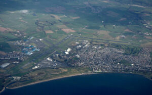 Prestwick Airport from the air 2019