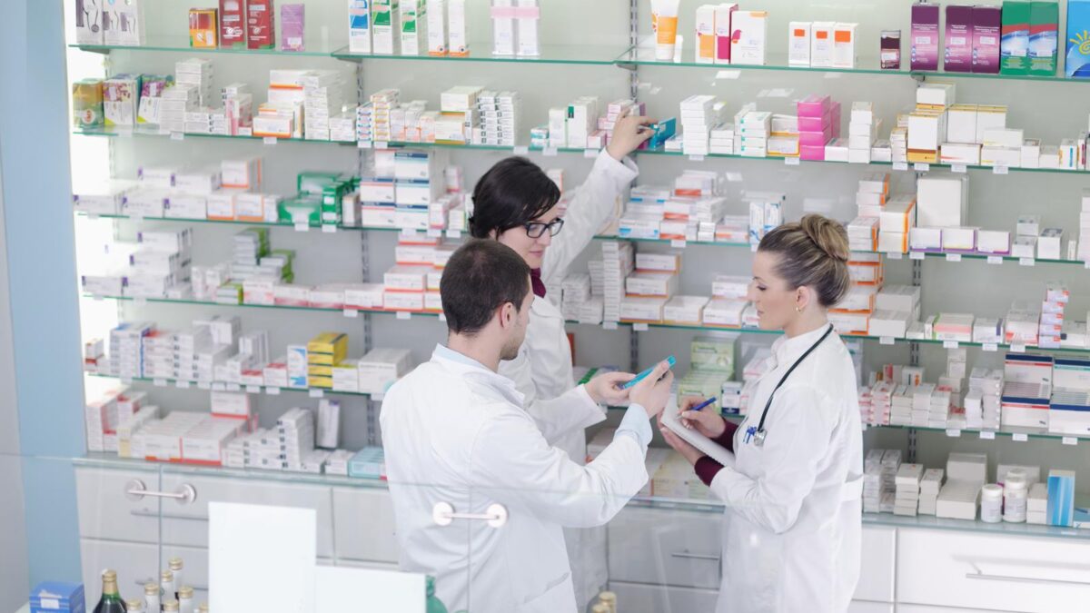 Pharmacy drugstore people team