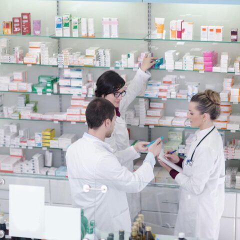 Pharmacy drugstore people team