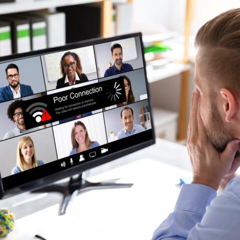 81772732 person looking at computer screen