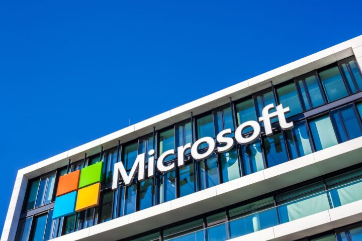 93064936 microsoft logo at office building munich germany