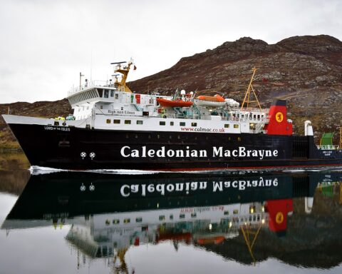 MV Lord of the Isles Approaching Lochboisdale, 10 May 2017