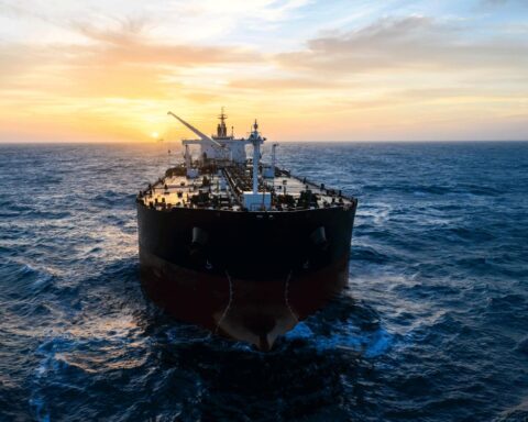 The oil tanker MYRA, formerly Summit Europe, photographed in January 2008. The vessel transmitted a reported distress alert west of Scotland during Storm Boelo on 24 October 2026